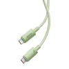 Baseus Habitat sorozatú gyorstöltő kábel USB-C - USB-C, 100W, 1m (zöld) thumbnail