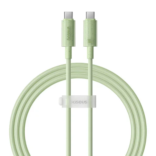 Baseus Habitat sorozatú gyorstöltő kábel USB-C - USB-C, 100W, 1m (zöld) - 2