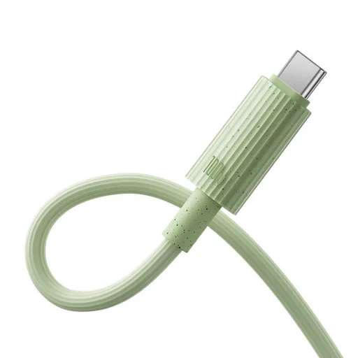 Baseus Habitat sorozatú gyorstöltő kábel USB-C - USB-C, 100W, 1m (zöld) - 3