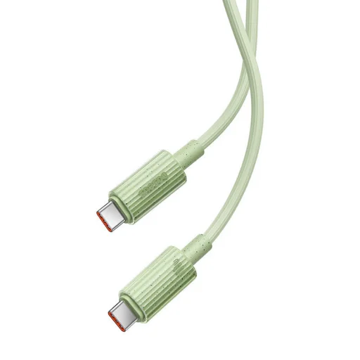 Baseus Habitat sorozatú gyorstöltő kábel USB-C - USB-C, 100W, 1m (zöld) - 4