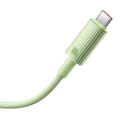 Baseus Habitat sorozatú gyorstöltő kábel USB-C - USB-C, 100W, 1m (zöld) - 5