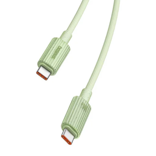 Baseus Habitat sorozatú gyorstöltő kábel USB-C - USB-C, 100W, 1m (zöld) - 7