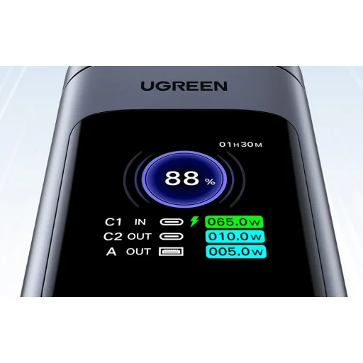 Nexode Column Power Bank Ugreen 20000mAh 145W Qi2 Display - 9