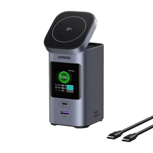 Nexode Column Power Bank Ugreen 20000mAh 145W Qi2 Display - 1