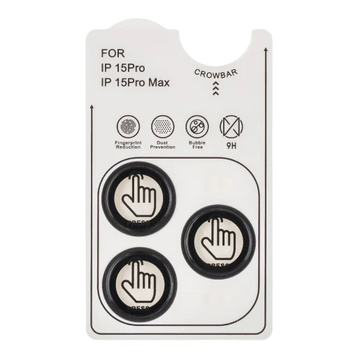  Apple iPhone 15 Pro/15 Pro Max fekete titán OBAL:ME Objektívvédő, üvegfólia - 3