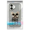 NIMMY tok GLASSES COOL DOG iPhone 16-hoz szürke tok thumbnail