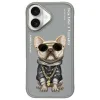 NIMMY tok GLASSES COOL DOG iPhone 16-hoz szürke tok thumbnail