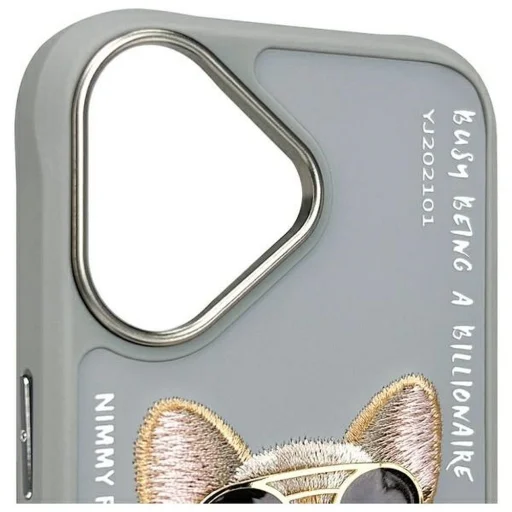 NIMMY tok GLASSES COOL DOG iPhone 16-hoz szürke tok - 5