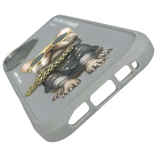 NIMMY tok GLASSES COOL DOG iPhone 16-hoz szürke tok - 8