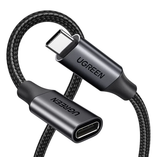 Ugreen USB 3.2 Hosszabbító Kábel US372 USB-C férfi - USB-C női Gen 2 1m (fekete) - 2