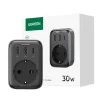 UGREEN Extender 90613 Hálózati töltő, 2x USB, USB-C, 30W (szürke) - 2