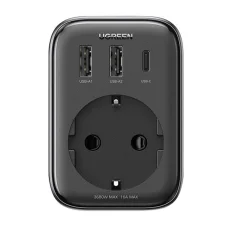 UGREEN Extender 90613 Hálózati töltő, 2x USB, USB-C, 30W (szürke)