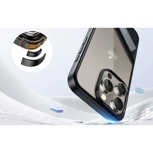 UGREEN LP740 fém rugóállványos tok iPhone 15 Pro Max (fekete) - 5