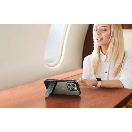 UGREEN LP740 fém rugóállványos tok iPhone 15 Pro Max (fekete) - 7