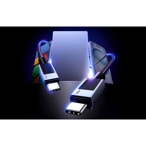 Ugreen USB-C - USB-C PD Gyors Töltőkábel L513 (Űrszürke) 2m - 8