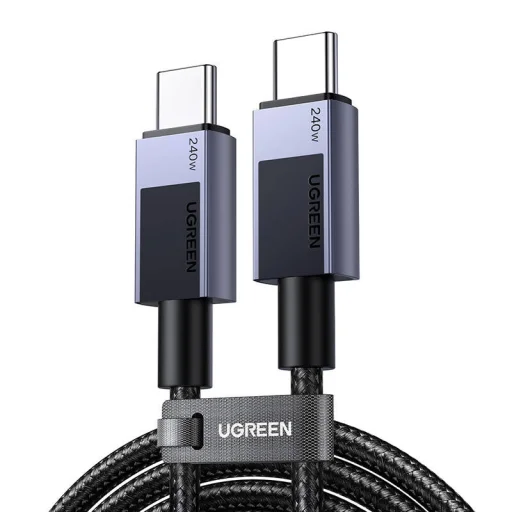 Ugreen USB-C - USB-C PD Gyors Töltőkábel L513 (Űrszürke) 2m - 1