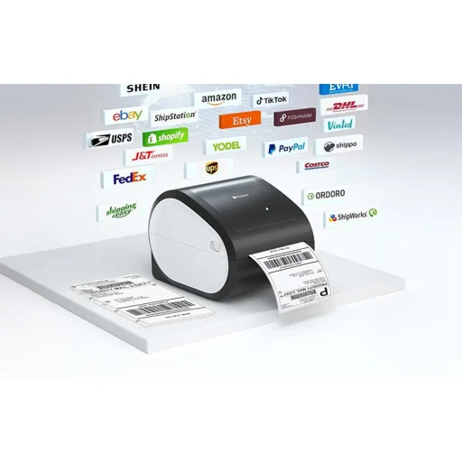 Phomemo D520 hordozható címkenyomtató (fekete-fehér) - 4