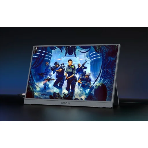 Arzopa Z1FC Ezüstszürke 16,1" Hordozható Monitor - 3