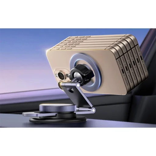 UGREEN LP865 mágneses autós telefontartó műszerfalra (fekete) - 4