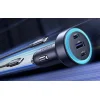 Autós töltő UGREEN, EC307, USB + 2X USB-C, 30W (fekete) thumbnail