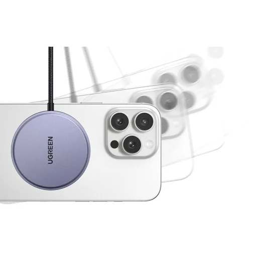 Mágneses Vezeték Nélküli Töltő UGREEN MagSafe W703, 15W, 1,5m - 5