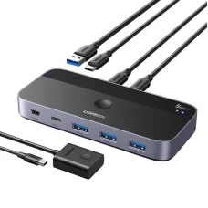 Ugreen USB 3.0 Megosztó Kapcsoló CM687 2 Be 4 Ki