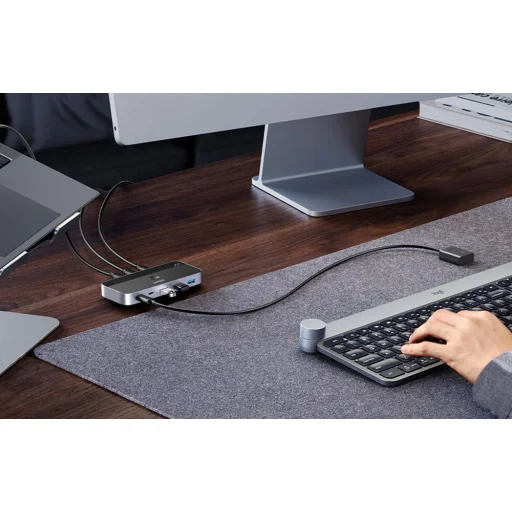 Ugreen USB 3.0 Megosztó Kapcsoló CM687 2 Be 4 Ki - 5