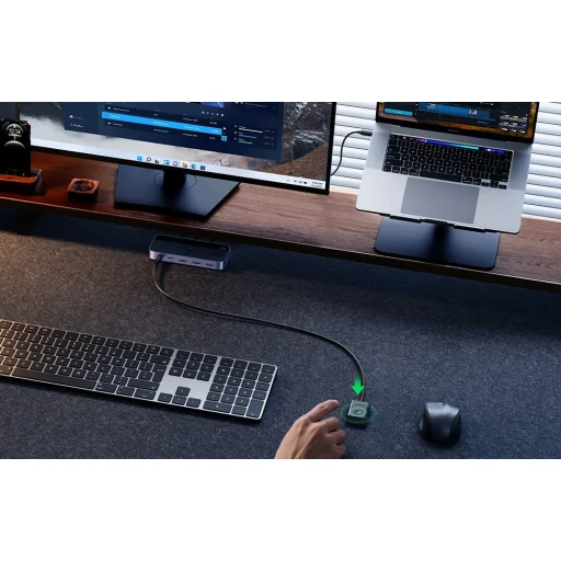 Ugreen USB 3.0 Megosztó Kapcsoló CM687 2 Be 4 Ki - 7