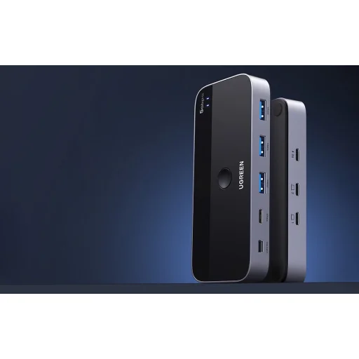 Ugreen USB 3.0 Megosztó Kapcsoló CM687 2 Be 4 Ki - 8