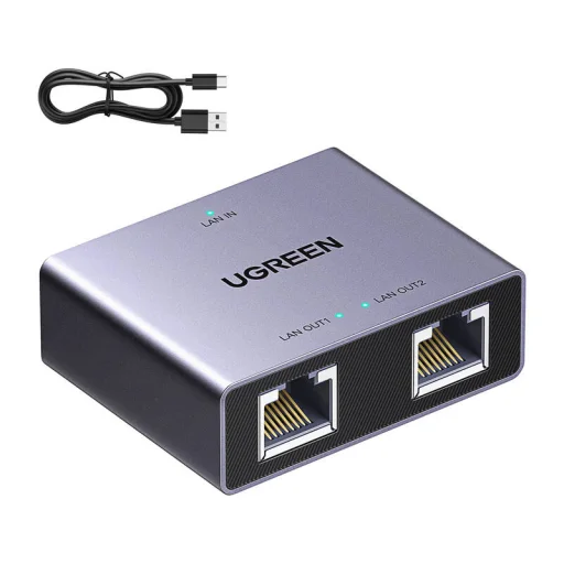 Ugreen Gigabites Ethernet Elosztó Adapter NW301 (1x2) - 3