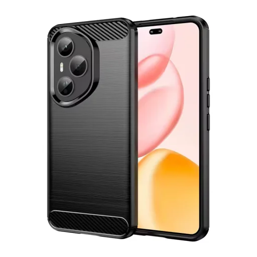  Honor 400 Pro Fekete Techsuit Szén-szilikon tok - 1