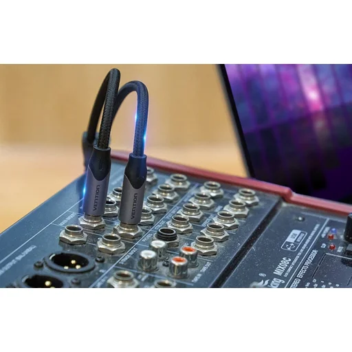 Audio kábel 3,5mm apa - 2x jack 6,35mm apa Vention BARHK 8m - 7