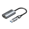 USB-A + USB-C to Gigabit Ethernet Adapter Vention 0.15m thumbnail