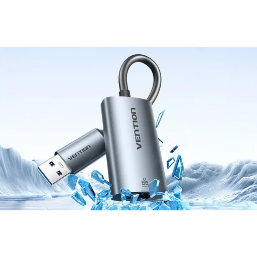 USB-A + USB-C to Gigabit Ethernet Adapter Vention 0.15m - 5