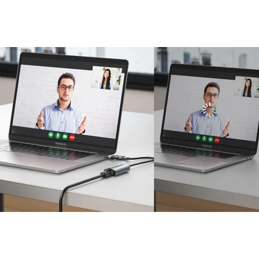 USB-A + USB-C to Gigabit Ethernet Adapter Vention 0.15m - 6