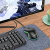 HOCO vezetékes számítógépes egér USB A 1000 DPI villogó GM19 fekete thumbnail