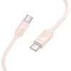 HOCO Type-C - Type-C 3A 60W X114 1 m rózsaszín thumbnail