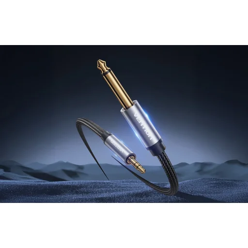 Audio kábel 3.5mm férfi - 6.35mm férfi Vention BCYHJ 5m - 4