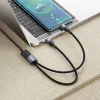 Kábel 2 az 1-ben USB C - USB C / USB C Hoco 5A 100W 1,2 m U139 fekete - 2