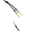 3,5 mm-es férfi - 2x 6,35 mm-es férfi audiokábel Vention BARHL 10m - 4