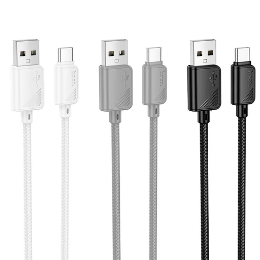 HOCO kábel USB A-ról Type C-re 3A X113 1 m fehér - 3