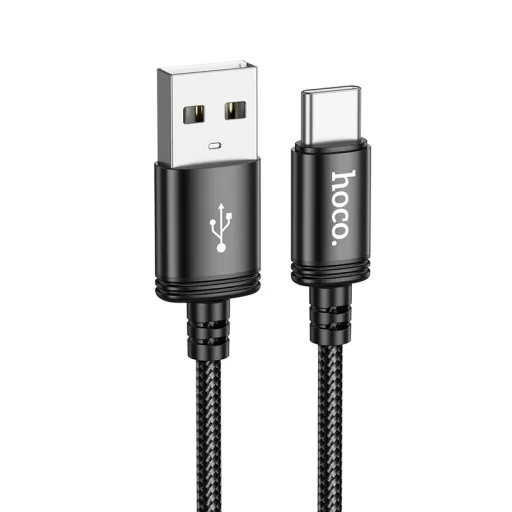 Hoco USB-A - USB-C kábel 3A 2 m fekete - 1