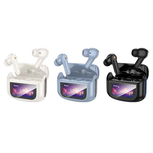 HOCO vezeték nélküli fülhallgató bluetooth-szal érintőképernyővel TWS ANC + ENC EQ21 kék csillag - 3