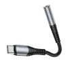 HOCO adapter AUX Jack 3,5 mm (női) to USB C (férfi) LS33 fém szürke thumbnail