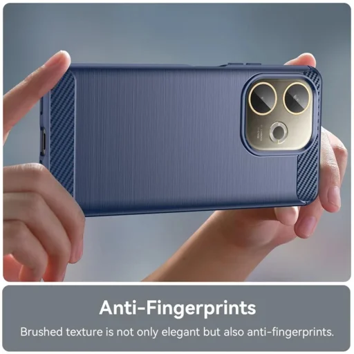  Techsuit - Karbon Szilikon - Oppo A5 Pro 4G / A5 Pro 5G - Kék tok - 5