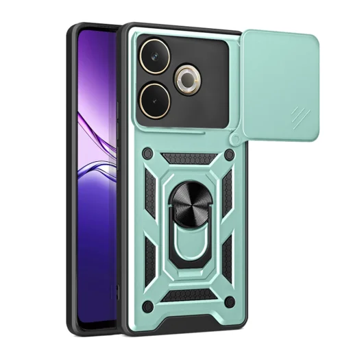  Techsuit - CamShield Sorozat - Oppo A5 Pro 4G / A5 Pro 5G - Zöld tok - 1