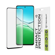  Techsuit - 111D Teljes Borítású / Teljes Ragasztású Üveg - Oppo A5 Pro 4G / A5 Pro 5G - Fekete üvegfólia