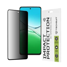  Techsuit - 111D Adatvédelem Teljes Ragasztás - Oppo A5 Pro 4G / A5 Pro 5G - Fekete üvegfólia