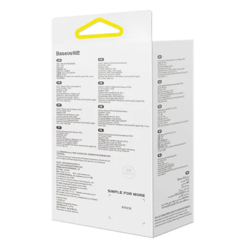 Baseus F01A vezeték nélküli egér, 2.4G 1600DPI (szürke) - 10