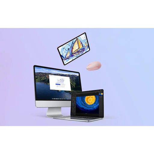 Baseus F01B vezeték nélküli egér, Tri-mode 2.4G BT 5.0 1600 DPI (rózsaszín) - 13